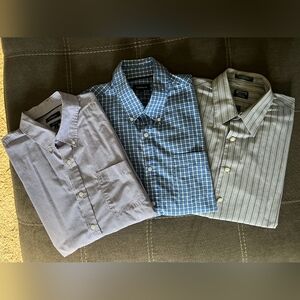 Men's Striped and Checkered Shirt Set